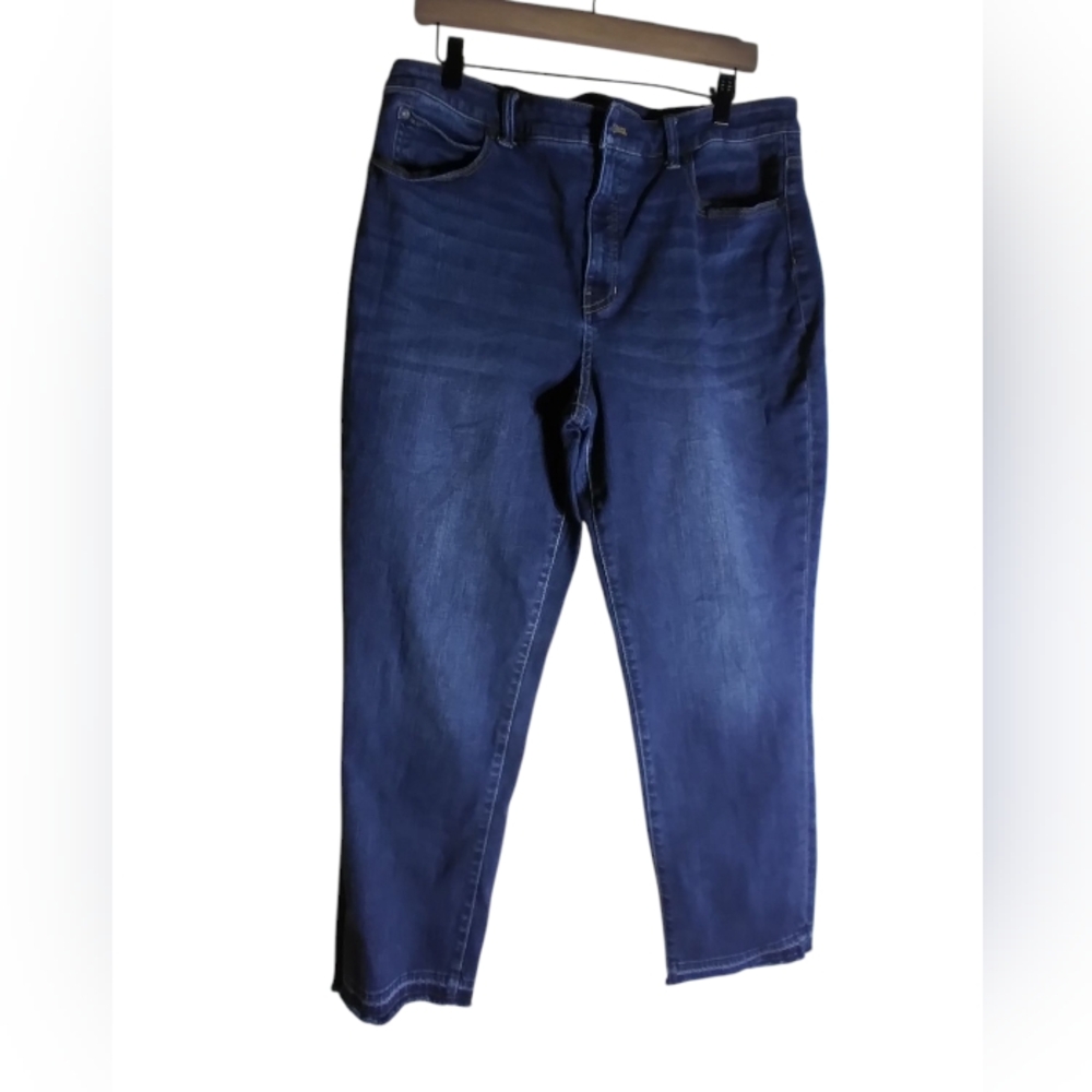 Talbots Flawless 5 Pocket Slim Straight High Waist Womens Denim Jean Womens 14
